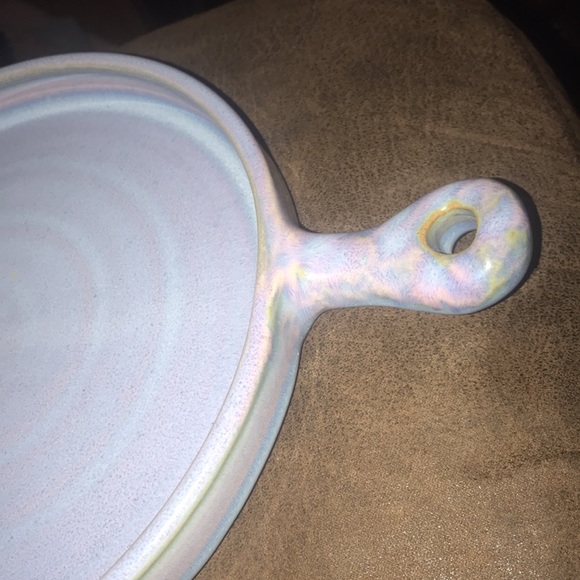 Jamajigi purple handmade stoneware bowl/pan - Picture 3 of 11